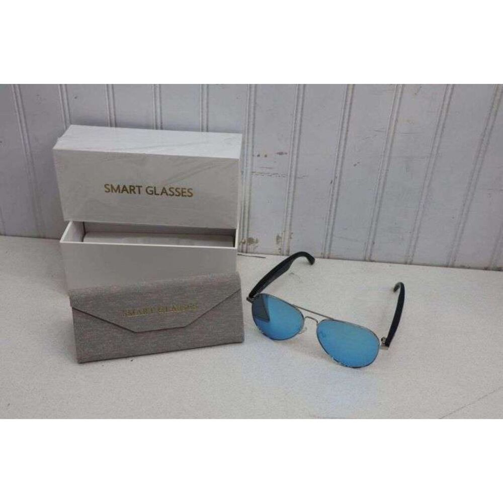 NEW Bluetooth blue lens Pair of Aviator Style Bluetooth Smart Sunglasses